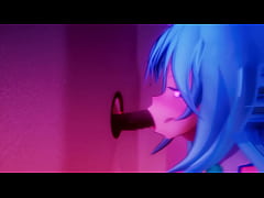 Play MP4 - MMD - mitsuboshiL - Aqua's Glory Hole