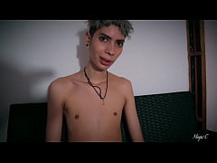 Play MP4 - POV Cameraman gives a nice oil handjob to a big dick skinny twink and makes him cum hard
