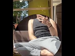 Play MP4 - Amateur boy wets his grey sweatpants