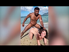 Play MP4 - Big Tits Nympho Eve Sweet Railed Rough By BBC Troy Francisco In Public Beach