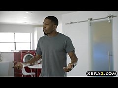 Play MP4 - Massage chick gets anal tag teamed by two black guys