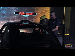 Play MP4 - The cab driver pulls over to have fun with a horny big cock customer