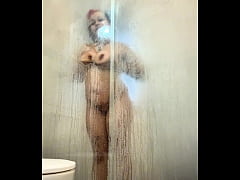 Play MP4 - BBW Ebony Shower Tease Showing Big Ass and Big Boobs Naked