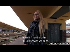 Play MP4 - European babe Angel Wicky fucked in trains toilet for money