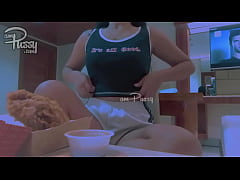 Play MP4 - Teen girl eats a meal without wearing any clothes