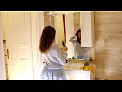 Play MP4 - Hot petite tight shaved pussy cheerleader comes for a fashion photo shoot turns out it was a porn casting