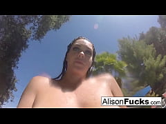 Play MP4 - Buxom Alison Tyler takes a bath and masturbates