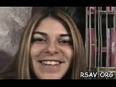 Play MP4 - Strapped twat gets pinched