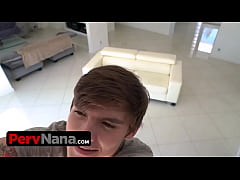 Play MP4 - PervNana - Sexy Mature Slut With Huge Boobs Pounds Her Helpful StepGrandson And Makes Him Cum