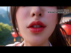 Play MP4 - Dead or Alive Mai Shiranui cosplay Camera Kiss Tease&comma; POV Blowjob Bliss&comma; and Facial Smile &vert; Uncensored Hentai AI generated