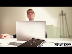 Play MP4 - I Didn&rsquo;t Wear Any Underwear at Work Today&excl; Denis Marti & Karina King for SinfulXXX