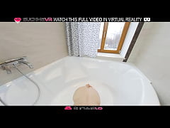 Play MP4 - Naughty Angie Elif in bathroom deepthroat and hard fucking in VR&period;