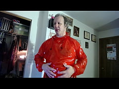 Play MP4 - My Sexy  RED PVC HOODIE