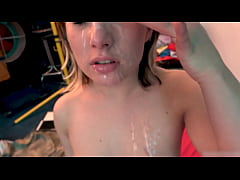 Play MP4 - Teenage debutant covered in sperm