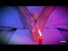 Play MP4 - Watch what my Foot does to you&excl; Hot candle wax