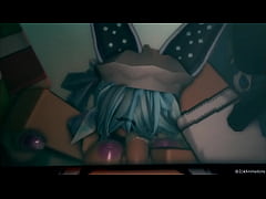 Play MP4 - Blue Hair Bunny gets gangbanged