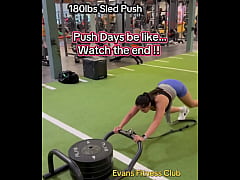 Play MP4 - Push Days Be Like&period;&period; Watch the End&excl; 180lbs Sled Push EFC Shoes nikewomen & Shorts rmour &num;gym &num;fitness &num;work &period;&period;&period;