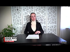 Play MP4 - Ama Rio - "Bloat Virus Pandemic" News Caster Breast Expansion & Pop SFX - HD 1080p