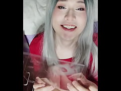 Play MP4 - Lola CD Cums On Acrylic While Deepthroating Toy 4 - S007