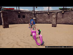 Play MP4 - Twiggy Nelson VS Barbie &lpar;Naked Fighter 3D&rpar;