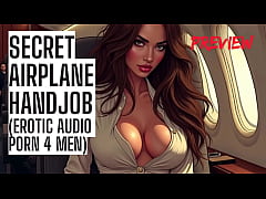 Play MP4 - Secret Airplane Handjob - Public Audio Porn