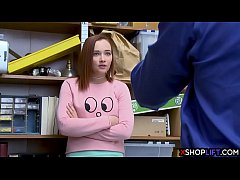 Play MP4 - Redhead addict shoplifting teen got punished for stealing