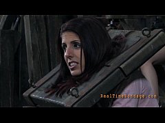 Play MP4 - Stripping inside a tiny iron cage