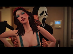 Play MP4 - slut at a halloween party takes two dicks