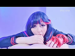 Play MP4 - Charming Ryuko Matoi drives naked teacher into a frenzy with deepthroat and throatpie skills