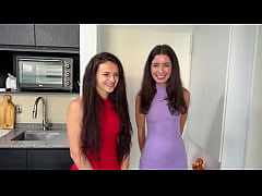 Play MP4 - Two neighbors asked me to cum on their faces and went for a walk outside with cum on their faces