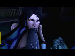 Play MP4 - Lustful brunette got it in full - animated hard monster fuck