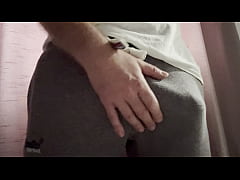 Play MP4 - Mr Big Dick UK wears the famous grey sweats and pulls out his big white cock