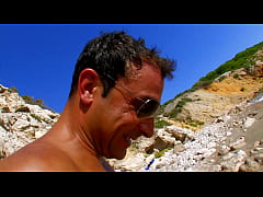 Play MP4 - French mom with a thick ass Rose Kisu fucked on the beach