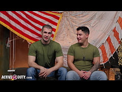 Play MP4 - Beefy Soldier JC Takes On Massice Cocked Hunk - Kyler Drayke&comma; JC Hunt - ActiveDuty