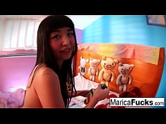 Play MP4 - Marica Hase plays with candy cock