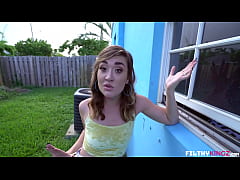 Play MP4 - Kat Monroe Blackkmailed By Her Stepbro Into Fucking in the BackYard