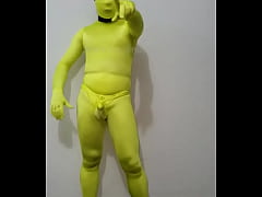 Play MP4 - Zentai spandex man penis