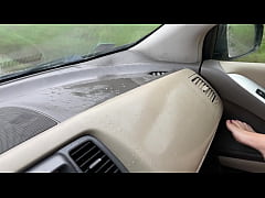 Play MP4 - Crystal first Pee and Squirt in my Car