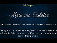 Play MP4 - Mets ma Culotte - French femdom sissification audio joi cei