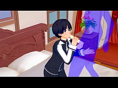 Play MP4 - Art Online Yaoi - Kirito Blowjob and bareback with creampie - Sissy crossdress Japanese Asian Manga Anime Film Game Porn Gay