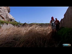 Play MP4 - For a rough threesome the redhead goes outdoors for her anal and double penetration cravings