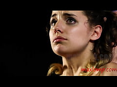 Play MP4 - Poor Brunette Teen Slave Struggles in Her First