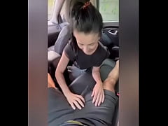 Play MP4 - When he wants to give her a blowjob&comma; he stops the car and fills her mouth with sperm