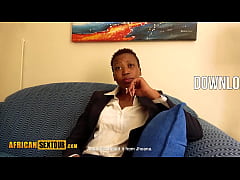 Play MP4 - Big natural tits African babe got fucked hard by perverted white friend