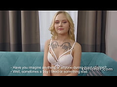 Play MP4 - Sexy Lucy Blond strips and masturbates on audition
