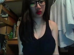 Play MP4 - Nerdy Asian show her big tits to study partner - Watch Part2 on myteencamxxx&period;com