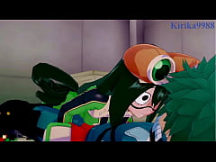 Play MP4 - Tsuyu Asui and Mt&period; Lady and Izuku Midoriya intense sex&period; - My Hero Academia Hentai