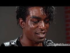 Play MP4 - IR cosplay stud fucked by muscled Ebony stud in leather