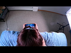 Play MP4 - While I was playing on my phone&comma; I didn't notice how my neighbor fucked me