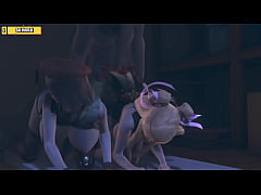 Play MP4 - Hentai 3D &lpar;HS13&rpar; - Two juicy girl get threesome with lucky guy